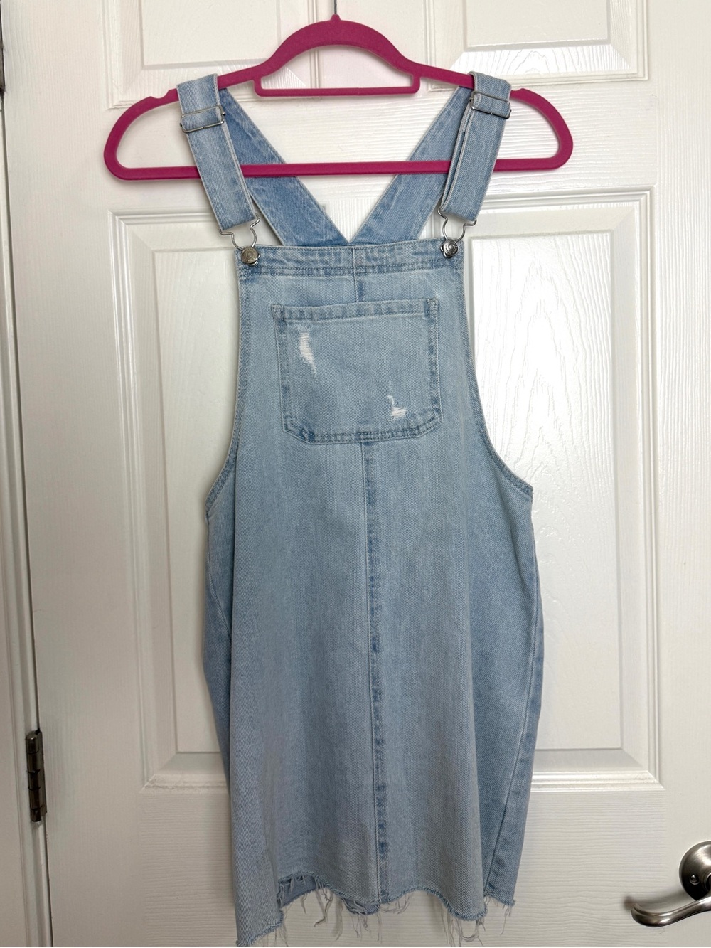 Wild Fable Light Blue Denim Overall Dress Women Small Lightweight Like New